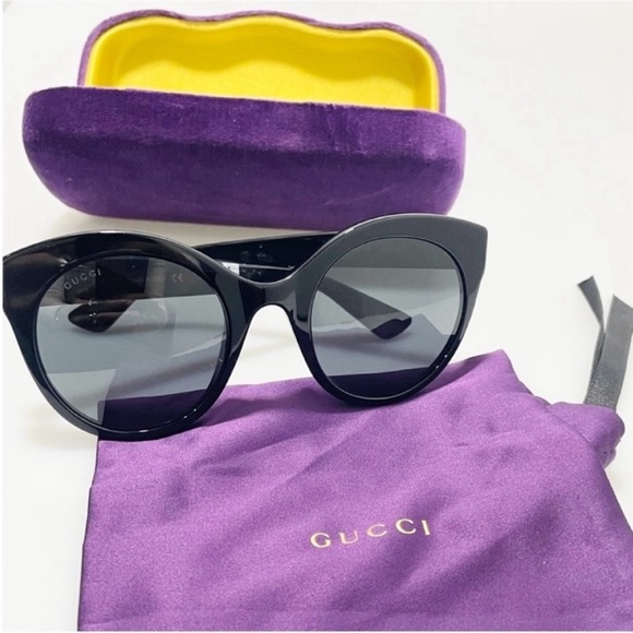 GUCCI Round frame soft cat-eye acetate sunglasses NEW main image 7